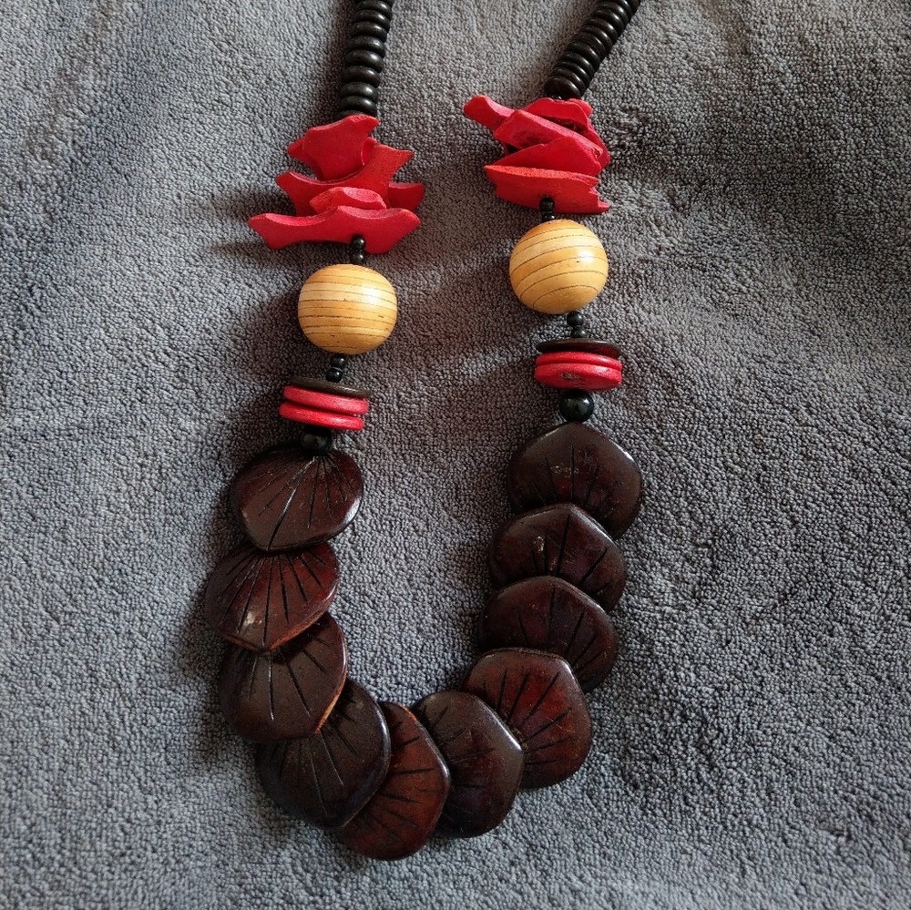 Vintage Wooden Necklace